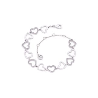 Open Hearts Bracelet - Silver