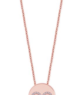 Infinity Coin Rose Gold Pendant