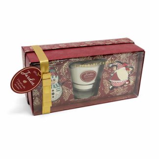 Jardin Scented Candle & 2 Christmas Decoration Gift Set