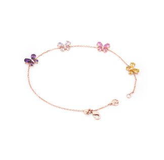 Butterflies Rose Gold Bracelet