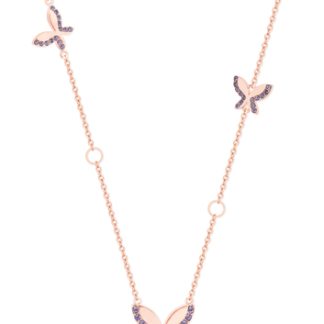 Butterfly Rose Gold Necklace