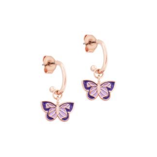 Butterfly Loop Bar Earrings