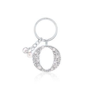 Tipperary Crystal Pearl & Diamond Letter "O" Keyring