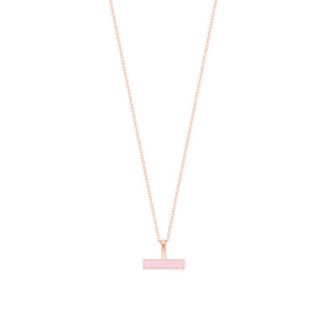 T-Bar Pink Bar Pendant Rose Gold  - New 2022