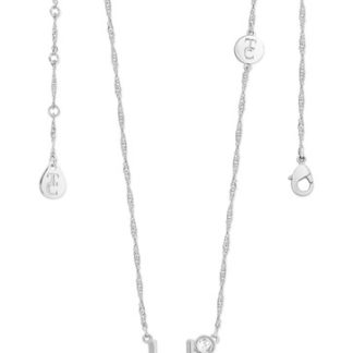 TIPPERARY CRYSTAL LETTER "H" PENDANT SILVER