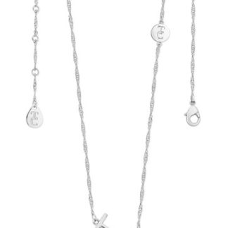 TIPPERARY CRYSTAL LETTER "I" PENDANT SILVER