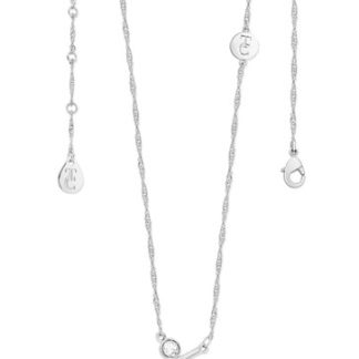 TIPPERARY CRYSTAL LETTER "K" PENDANT SILVER