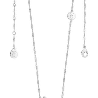 TIPPERARY CRYSTAL LETTER "L" PENDANT SILVER