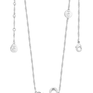 TIPPERARY CRYSTAL LETTER "S" PENDANT SILVER