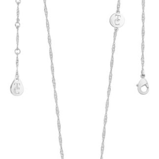 TIPPERARY CRYSTAL LETTER "T" PENDANT SILVER