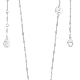 TIPPERARY CRYSTAL LETTER "W" PENDANT SILVER