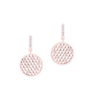 BEE ROSE GOLD CIRCLE EARRINGS - NEW WINTER 2022