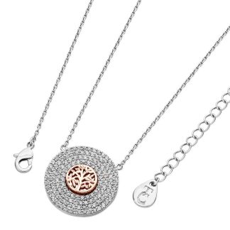 Silver Pendant With 3 Drop Silver Pave Pendant With Tol In Centre