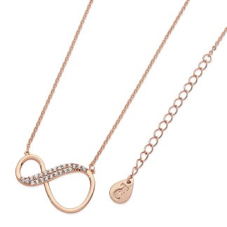 8 Shape Infinity Pendant Rose Gold