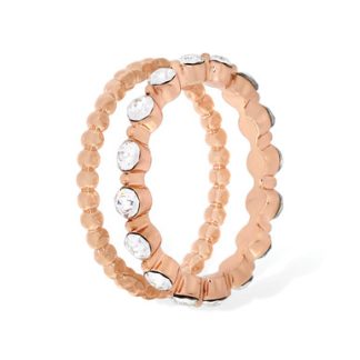 ROSE GOLD CIRCLE DOT STACKING RING (SIZE 8)