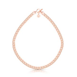 Romi Rose Gold Curb Chain Necklace