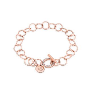 Romi Rose Gold Circle Bar Light Bracelet