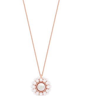 Romi Rose Gold Pearl Cluster Pendant