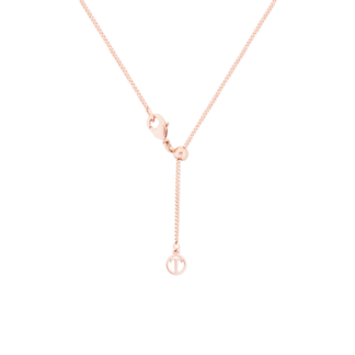 CIRCLE PAVE ROSE GOLD PENDANT