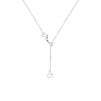 CIRCLE PAVE SILVER 5 CIRCLE PENDANT
