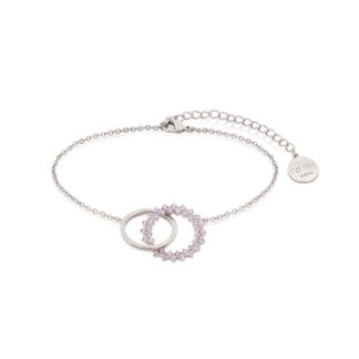 ROMI SILVER PURPLE STONE BRACELET