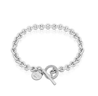 ROMI SILVER CIRCLE CHAIN BRACELET