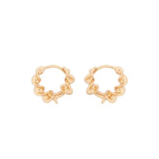 TC SWIRL EARRINGS GOLD