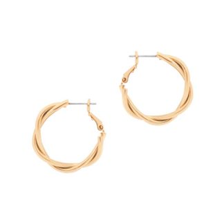 TC TWIST EARRINGS GOLD