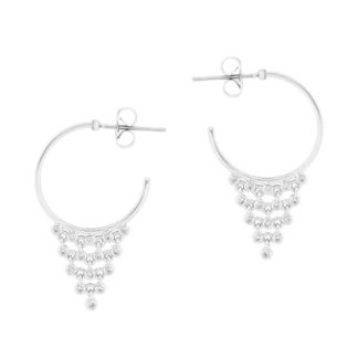 TC WEB EARRINGS SILVER