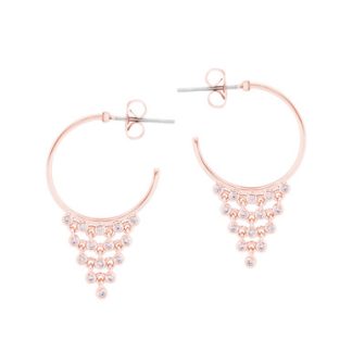 TC WEB EARRINGS ROSE GOLD