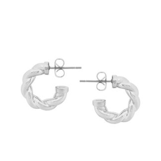 TC ROPE EARRINGS SILVER