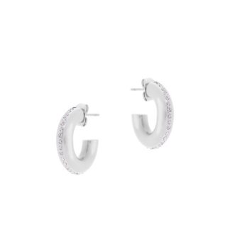 TC LETTER C EARRING SILVER