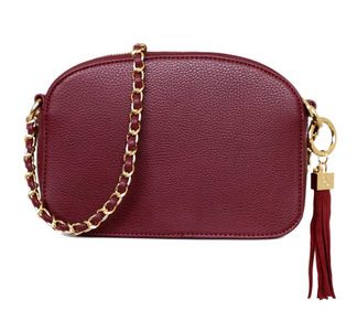 The Cannes Shoulder Bag Burgundy