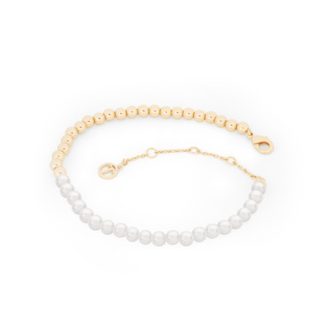 TC PEARL & GOLD BALLS BRACELET - NEW 2024