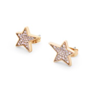 TC CZ INSET STAR EARRINGS GOLD - NEW 2024