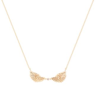 ANGEL WINGS DOUBLE WINGS GOLD PENDANT - NEW 2024