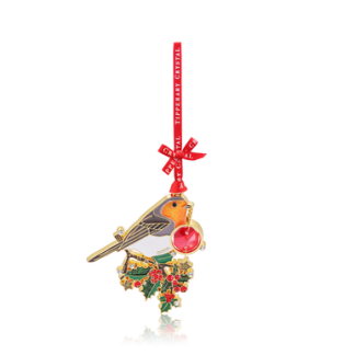 Gem Christmas Decoration - Robin