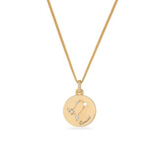 Zodiac Gold Pendant - Gemini New Autumn 2024