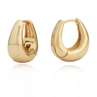 TC Pebble Hoop Earrings Gold - New Autumn 2024