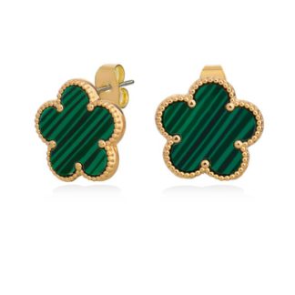 Le Fleur Collection Green Earrings Yellow Gold - New Autumn 2024