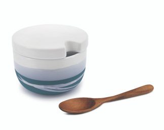 Paul Maloney Pottery Teal Salt Bowl - NEW 2024