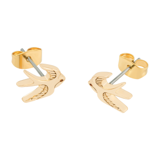 TC SWALLOW STUD EARRINGS - GOLD - NEW 2025