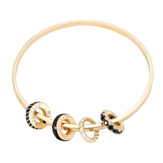 TC HALO ECLIPSE BANGLE GOLD & BLACK - NEW 2025