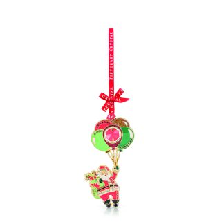 Santa with Balloons Gem Decoration - NEW 2025