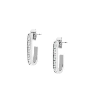 TC J EARRINGS SILVER