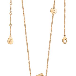 TIPPERARY CRYSTAL LETTER "R" PENDANT GOLD