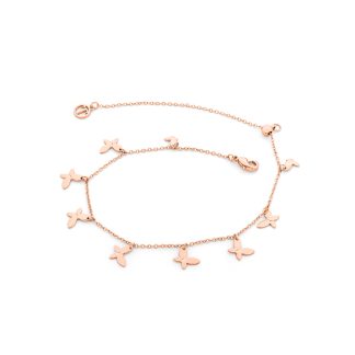 NINE BUTTERFLIES BRACELET ROSE GOLD