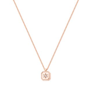TC COMPASS STAR PENDANT ROSE GOLD