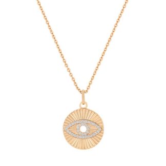 Tc Evil Eye - Star Burst Pendant Gold