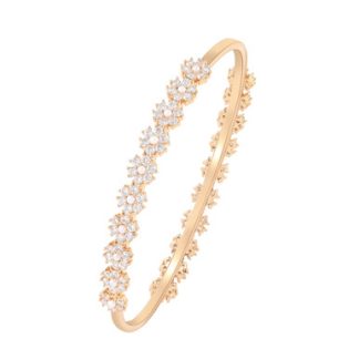 Tc Daisy - Cz Bangle Gold